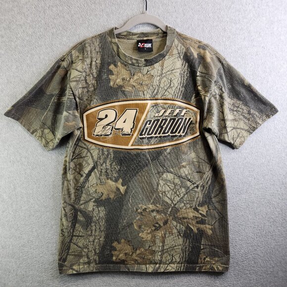 Vintage Jeff Gordon Shirt Mens L Realtree Camo Chase Authentics Faded Racing - Picture 1 of 11